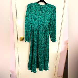 Vintage Emerald-green Dress